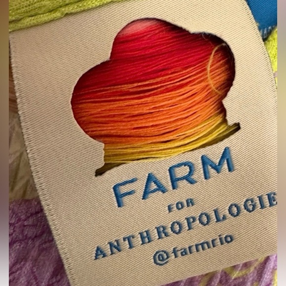 Farm Rio Anthropologie Boho Midi Sleveless Halter Floral High Neck Dress- Sz M - Picture 11 of 11